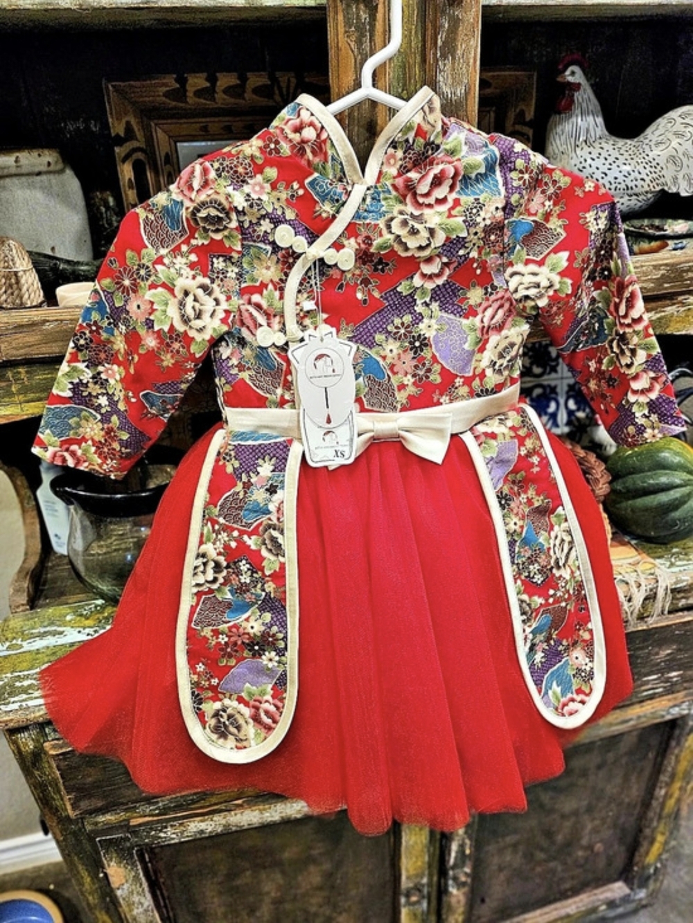 New Beth and Brian Qipao Chinese Retro Style Qipao Dress for Little Girls Floral